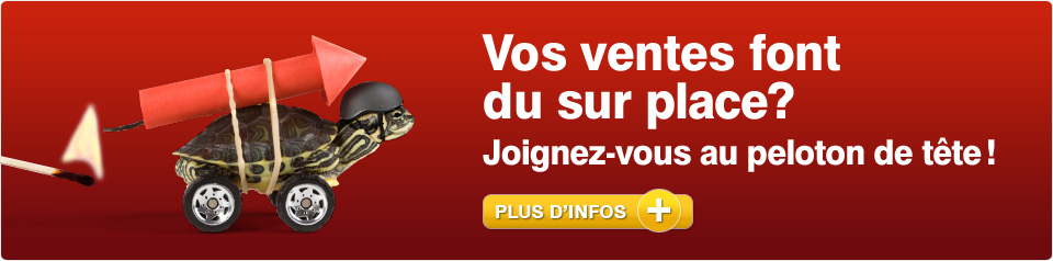 Vos ventes font du sur place ? Joignez-vous au peloton de tte !